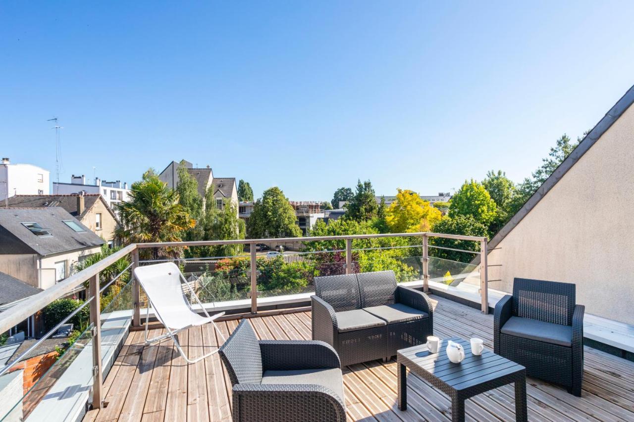 Teranga - Studio Avec Grande Terrasse Dans Rennes Bagian luar foto