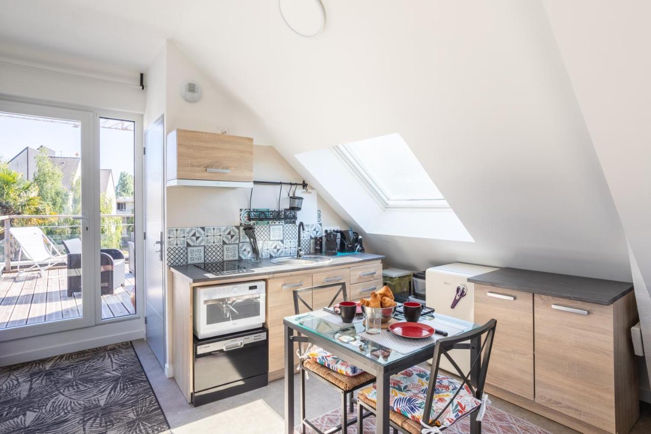 Teranga - Studio Avec Grande Terrasse Dans Rennes Bagian luar foto